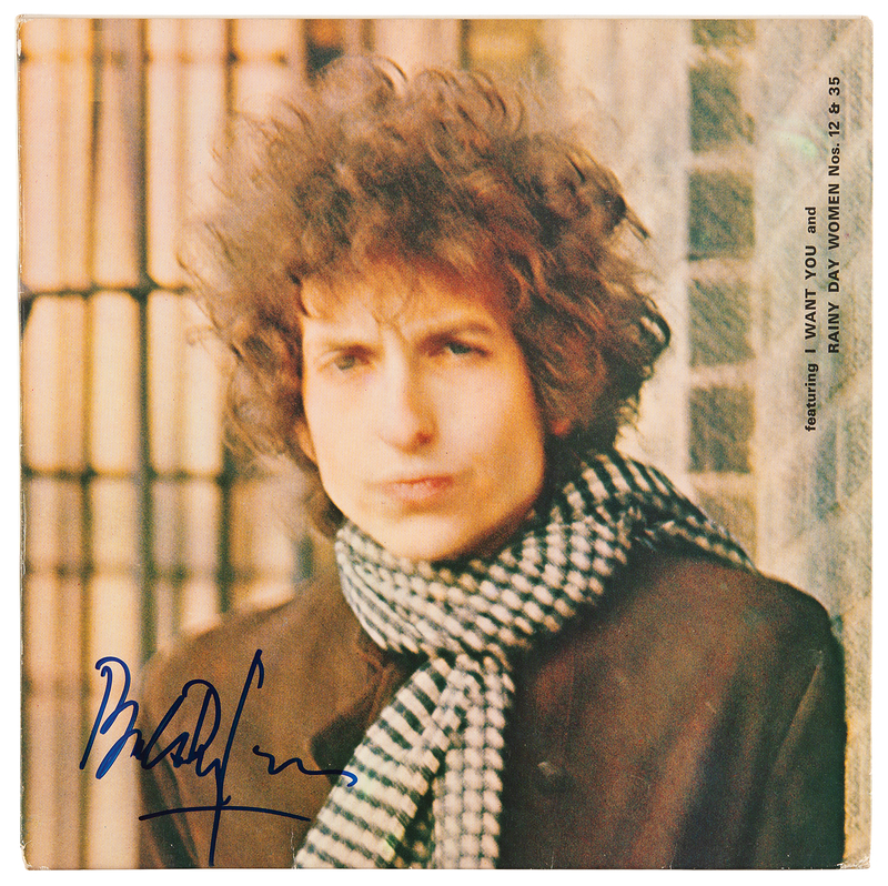 Lot 3206 Bob Dylan Signed Album - Blonde on Blonde