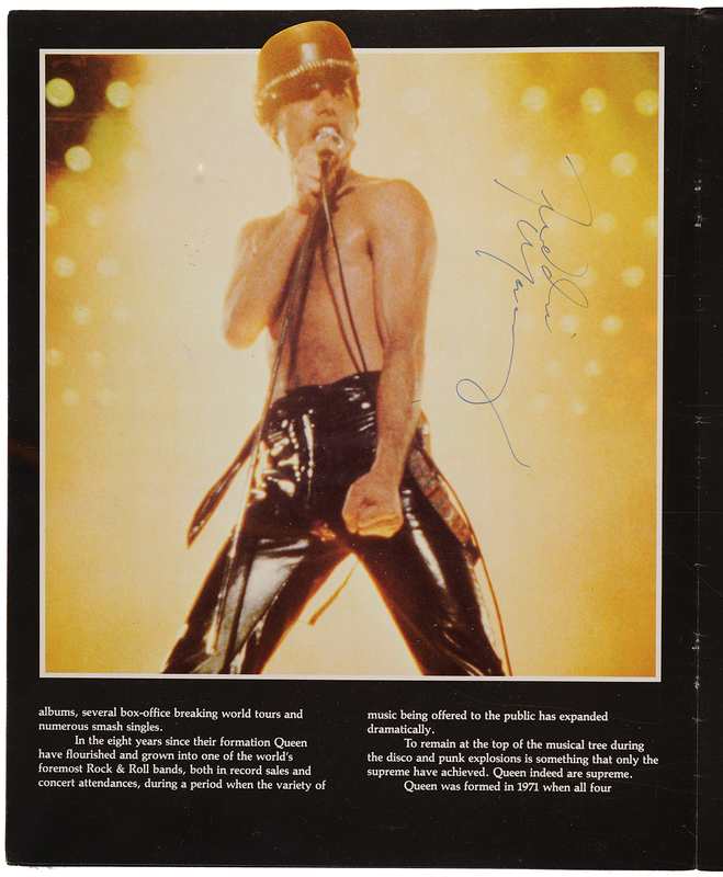 Lot 3355 Queen Signed 1980 'The Game Tour' Program (Mercury, May, and Deacon)