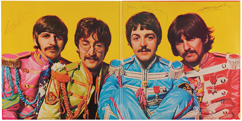 Lot 3015 Beatles: McCartney, Harrison, and Starr Signed Album - Sgt. Pepper's Lonely Hearts Club Band