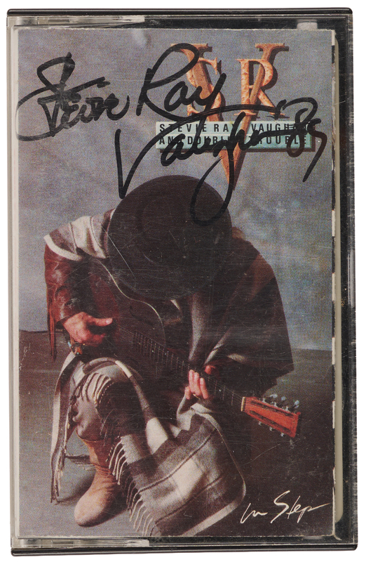 Lot 3667 Stevie Ray Vaughan Signed Cassette Tape - In Step