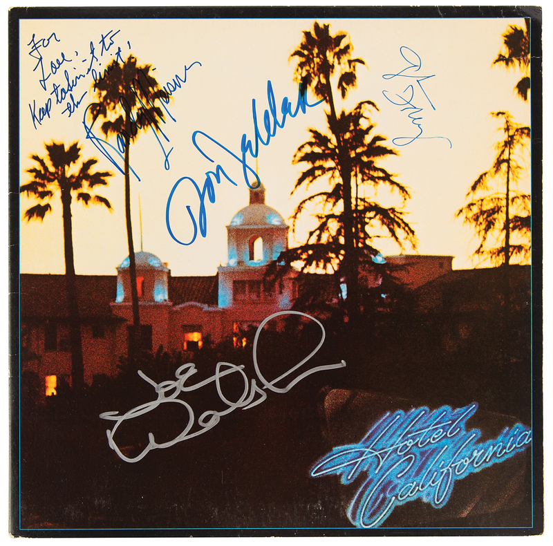 Lot 3505 The Eagles Signed Album - Hotel California