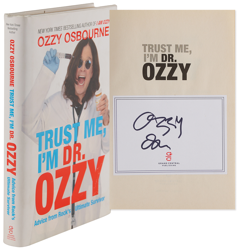 Lot 3619 Ozzy Osbourne Signed Book - Trust Me, I'm Dr. Ozzy