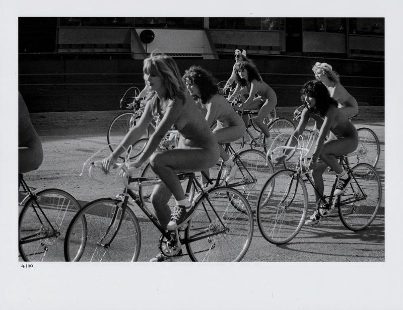 Lot 3360 Queen Oversized Photograph by Tony Brainsby - 'Bicycle Race' (Ltd. Ed. #8/30)