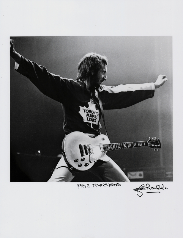 Lot 3297 Pete Townshend Oversized Photograph Signed by John Rowlands