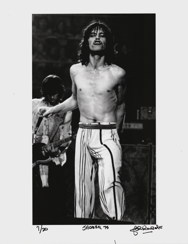 Lot 3261 Mick Jagger Oversized Photograph Signed by John Rowlands - 'Jagger 75' (Ltd. Ed. #7/20)