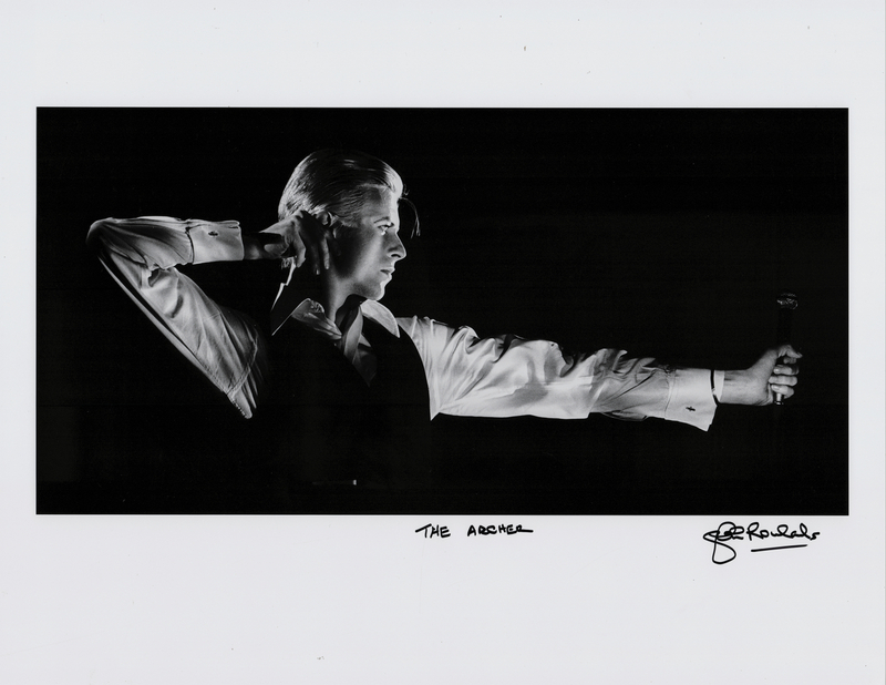 Lot 3488 David Bowie Oversized Photograph Signed by John Rowlands - 'The Archer'