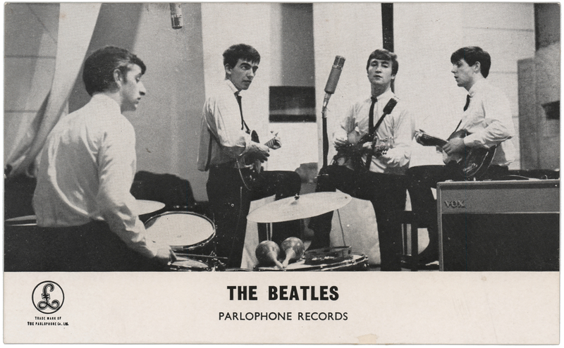 Lot 3141 Beatles 1962 Parlophone Promo Card - The First to Feature Ringo Starr