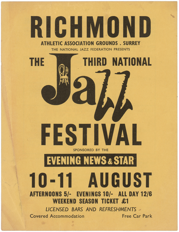 Lot 3255 Rolling Stones 1963 Handbill for the 3rd National Jazz Festival