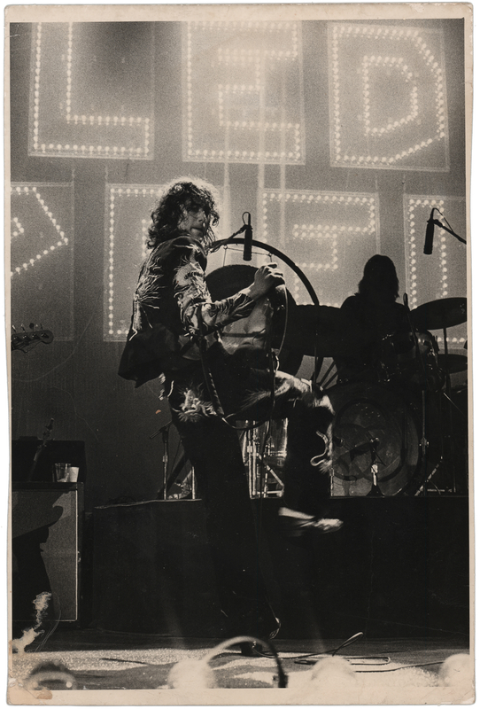 Lot 3344 Jimmy Page Original 1975 Earls Court Photograph by Ian Dickson