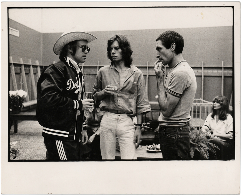 Lot 3288 Rolling Stones and Elton John 1975 Fort Collins Backstage Photograph - The Concert That Started the Decades-Long Richards-John Feud