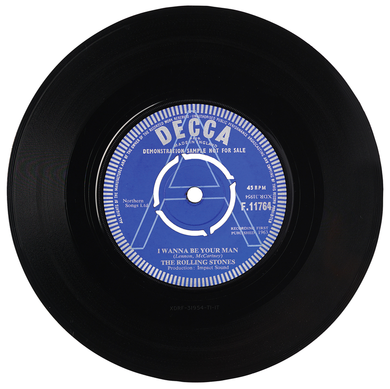 Lot 3266 Rolling Stones Demonstration Single Album for 'I Wanna Be Your Man / Stones’ (Decca Records Misprint)