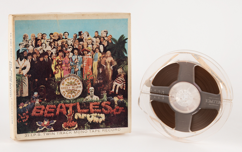 Lot 3145 Beatles 1967 Twin Track Mono Tape Record for 'Sgt. Pepper?s Lonely Hearts Club Band'