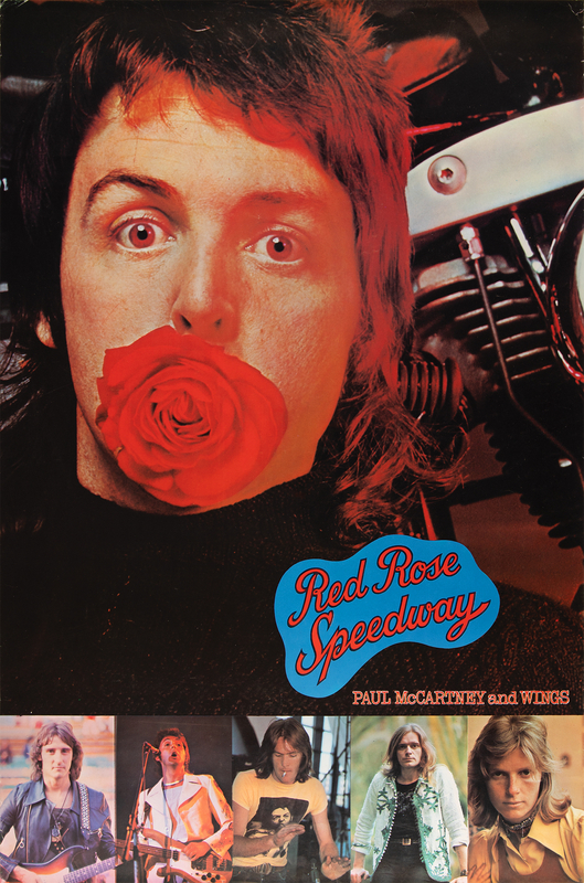 Lot 3190 Paul McCartney and Wings Original Promotional Poster for 'Red Rose Speedway' (20.25? x 29.75?)