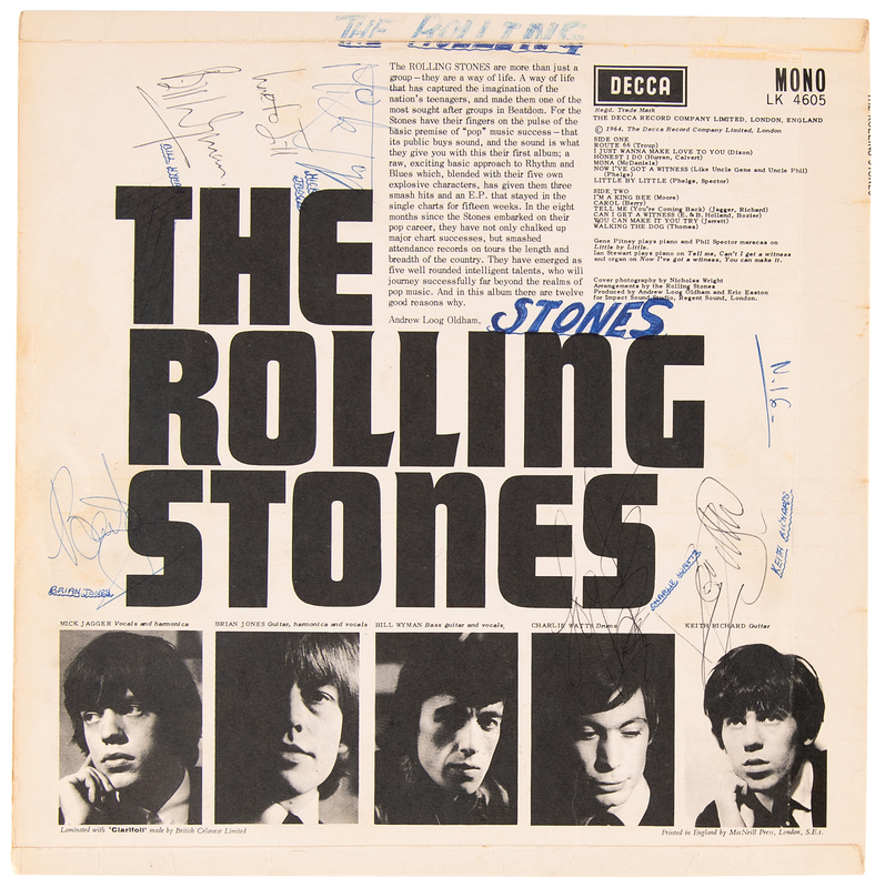 Lot 3252 Rolling Stones Signed Debut Album