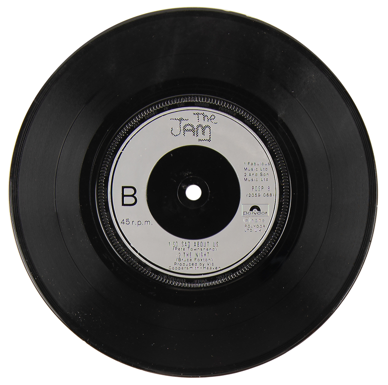 The Jam Signed 45 RPM Single Record - 'Down in the Tube Station at