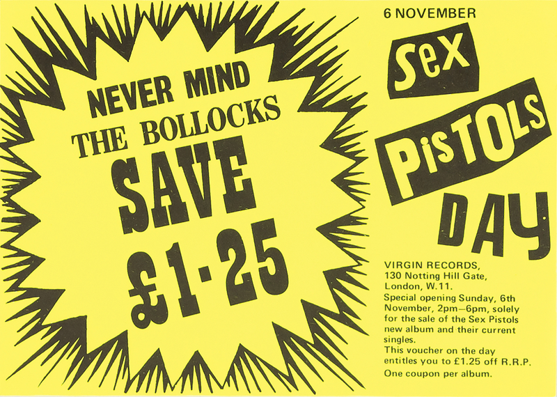 Lot 3584 Sex Pistols Original 1977 Voucher for 'Never Mind the Bollocks'