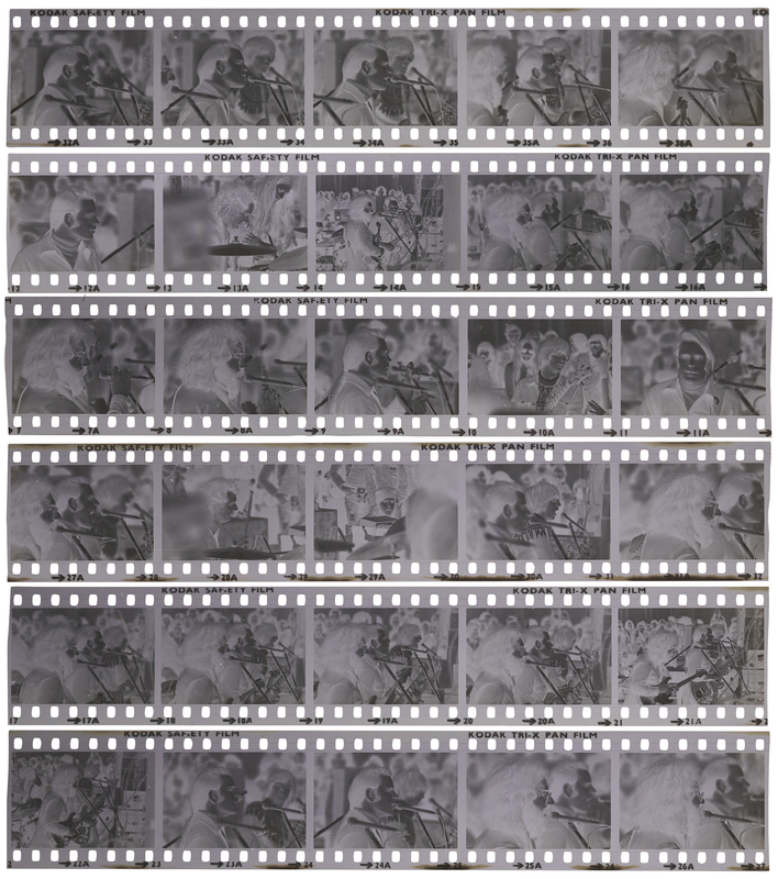 Lot 3314 Grateful Dead Collection of (30) Concert Negatives from the Bickershaw Festival - May 7, 1972