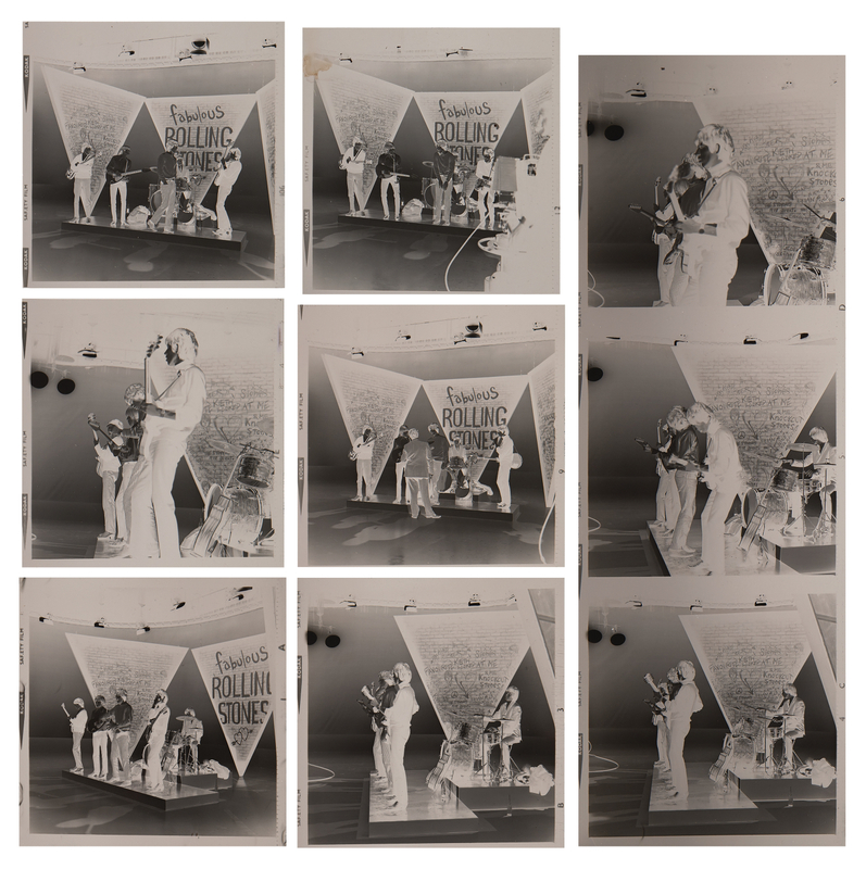 Lot 3263 Rolling Stones (9) Negatives from Ready Steady Go in 1964