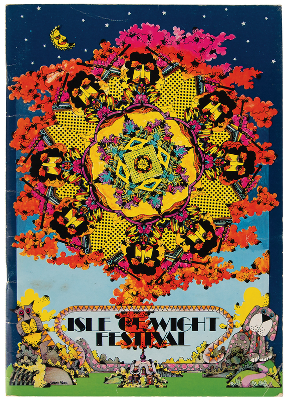 Lot 3238 Jimi Hendrix: Isle of Wight Festival 1970 Original Program and Press Pass