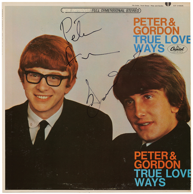 Lot 3453 Peter and Gordon Signed Album - True Love Ways