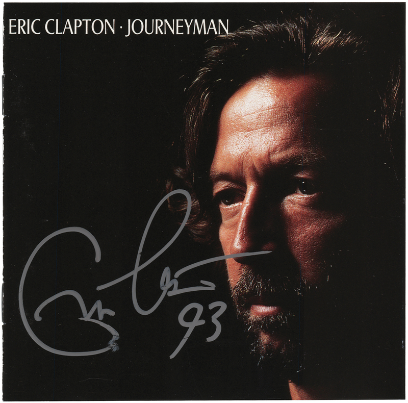 Lot 3498 Eric Clapton Signed CD Booklet - Journeyman
