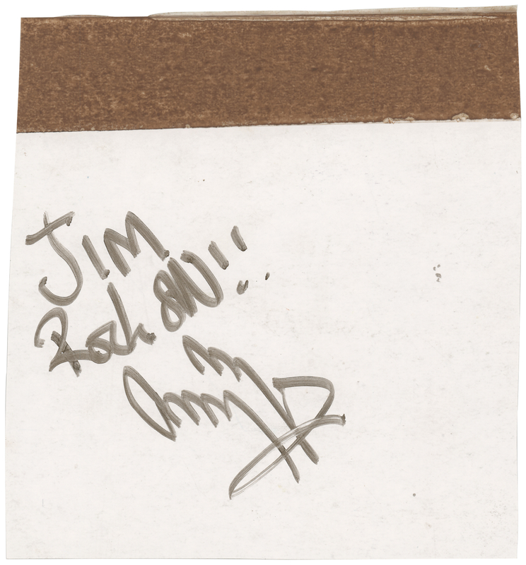 Lot 3345 Jimmy Page Signature
