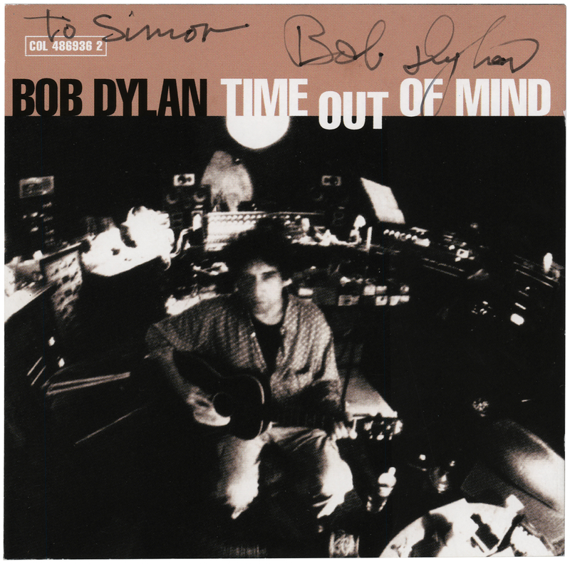 Lot 3209 Bob Dylan Signed CD Booklet - Time Out of Mind