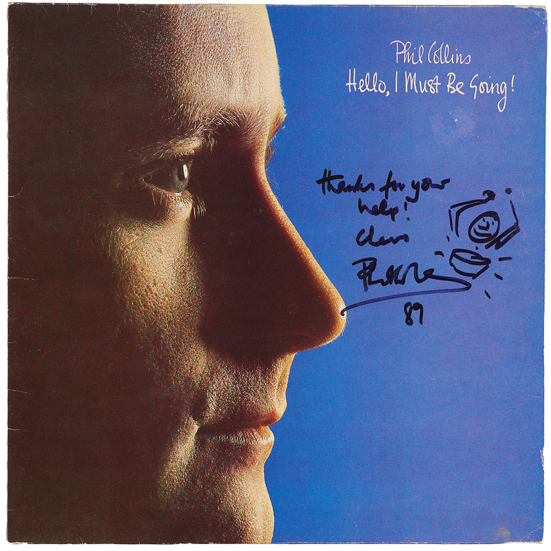 Lot 3598 Phil Collins Signed Album - Hello, I Must Be Going!