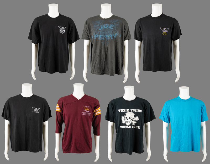 Lot 3473 Aerosmith (7) Tour Crew Shirts