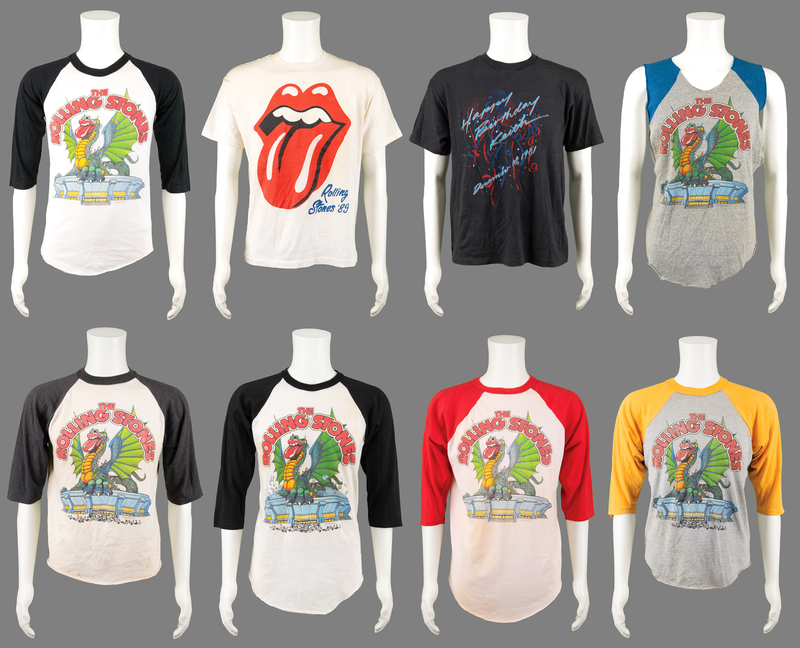 Lot 3279 Rolling Stones Collection of (15) Crew and Tour Shirts