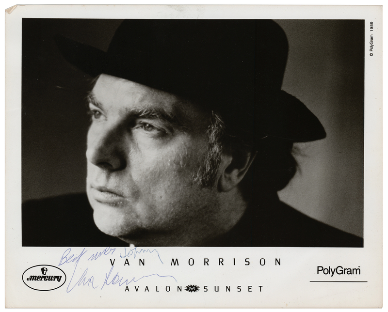 Lot 3451 Van Morrison Signed Photograph