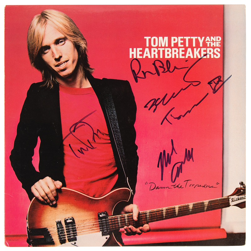 Lot 3533 Tom Petty and the Heartbreakers Signed Album - Damn the Torpedoes