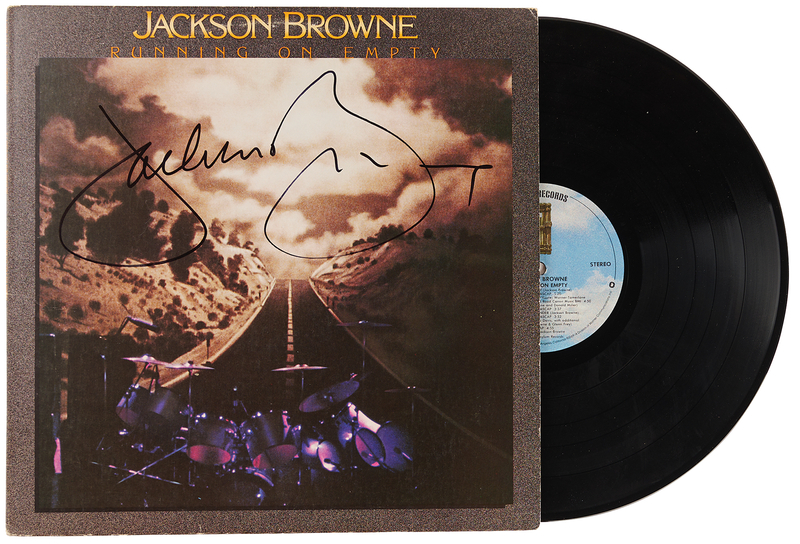 Lot 3491 Jackson Browne Signed Album - Running On Empty