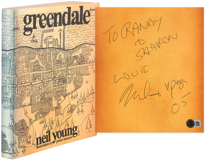 Lot 3562 Neil Young Signed Book - Greendale