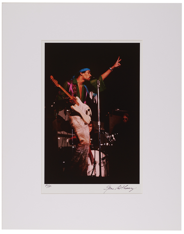 Lot 3239 Jimi Hendrix Oversized Photograph Signed by Gene Anthony