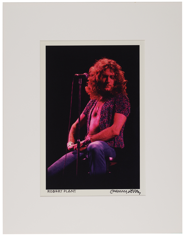 Lot 3346 Robert Plant Oversized Photograph Signed by Henry Diltz