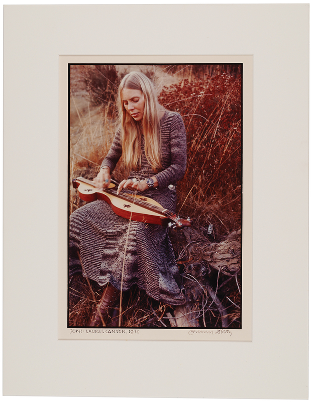 Lot 3445 Joni Mitchell Oversized Photograph Signed by Henry Diltz