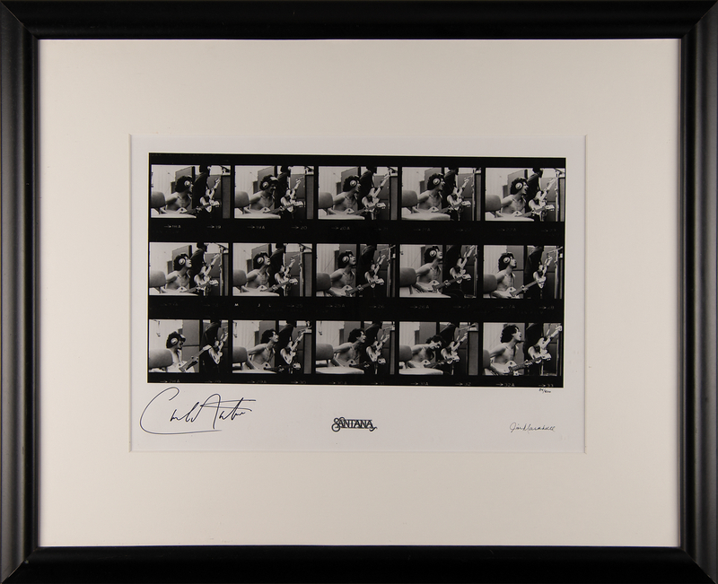 Lot 3456 Carlos Santana Signed Oversized Photograph by Jim Marshall (Ltd. Ed. #84/500)