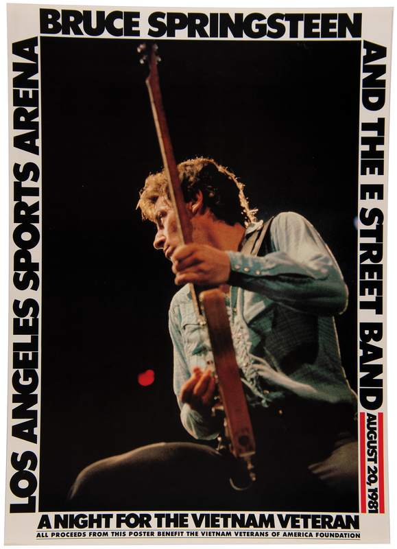 Lot 3544 Bruce Springsteen 1981 Vietnam Veteran Benefit Concert Poster (22˝ x 30.5˝)