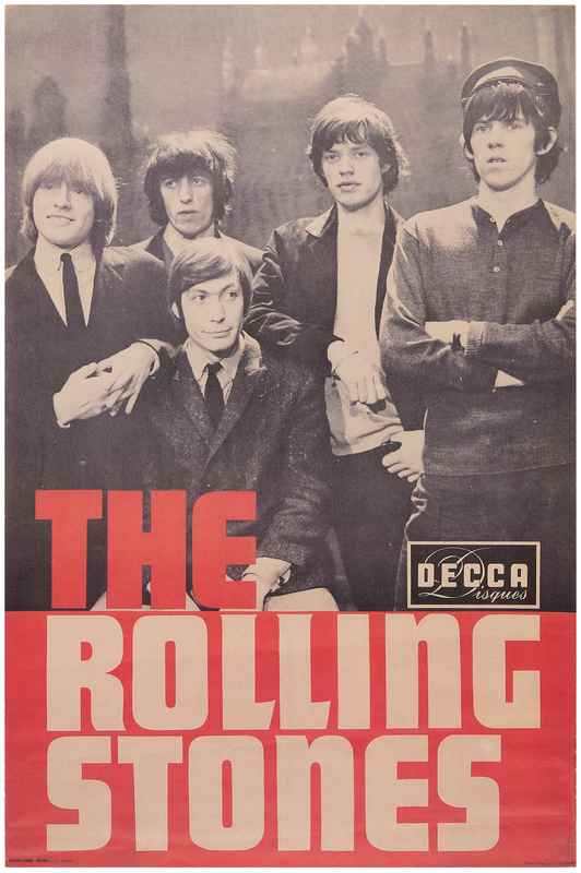 Lot 3273 Rolling Stones 1965 Decca Disques French Promotional Poster (15.5˝ x 23.5˝)
