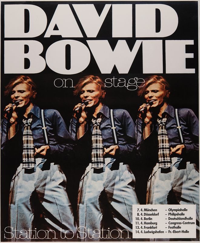Lot 3489 David Bowie 1976 'Station to Station' German Tour Poster (23˝ x 33˝)