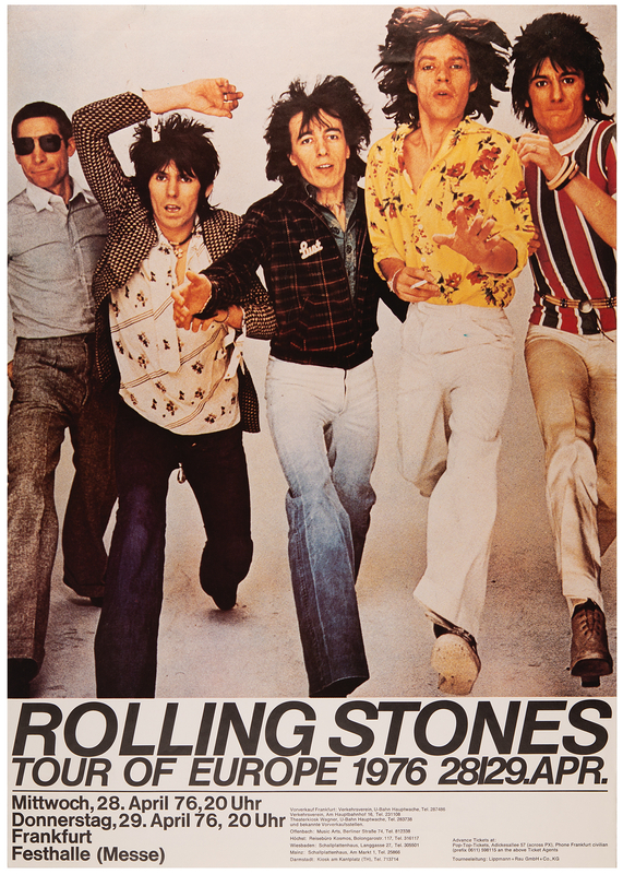Lot 3274 Rolling Stones 1976 Frankfurt Concert Poster (23.25? x 33?)