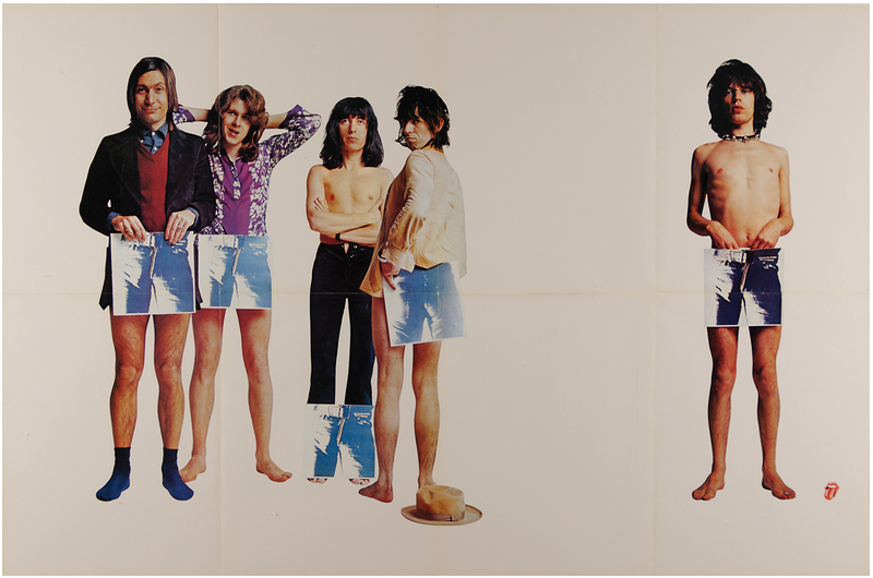 Lot 3275 Rolling Stones 1971 Sticky Fingers Promotional Poster (35˝ x 23˝)
