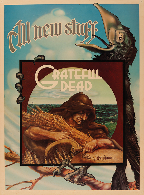 Lot 3325 Grateful Dead 1973 Wake of the Flood Promotional Poster (17? x 23?)
