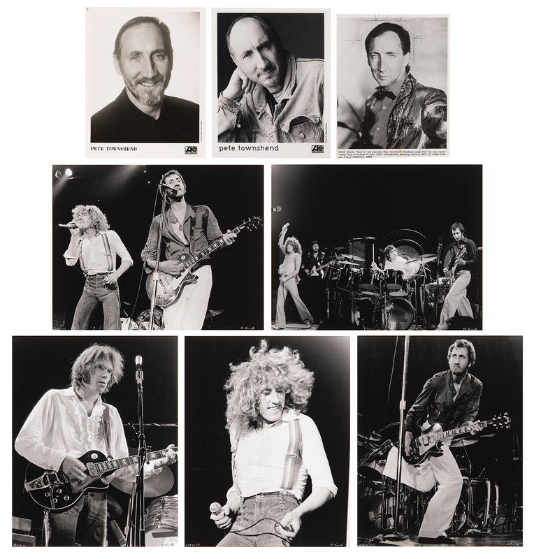 Lot 3299 The Who (5) Oversized Original Photographs by Ed Fennell (Ltd. Ed. of 100), plus (3) Publicity Photographs of Pete Townshend