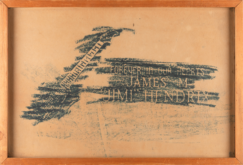Lot 3240 Jimi Hendrix Headstone Rubbing