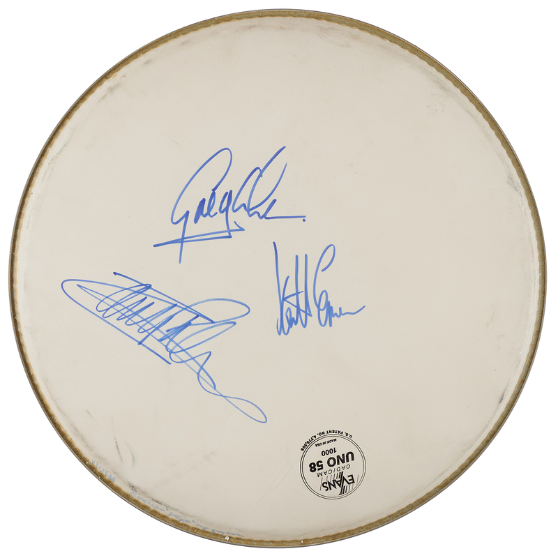 Lot 3508 Emerson, Lake, and Palmer Signed Drum Head