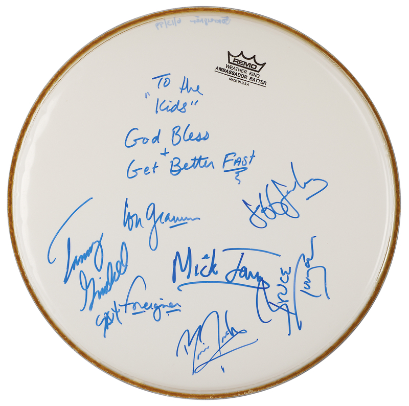 Lot 3512 Foreigner Signed Drum Head