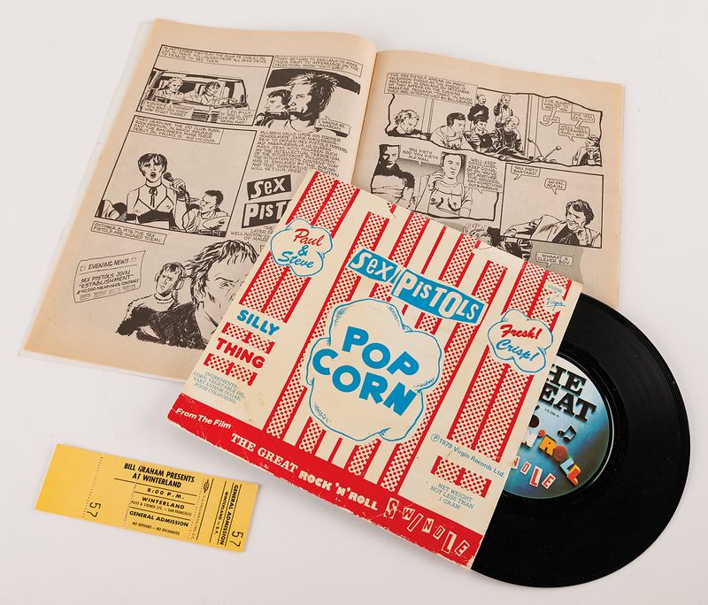 Lot 3585 Sex Pistols Unused Winterland Ballroom Ticket (January 14, 1978) - The Final Concert of the Sid Vicious Era