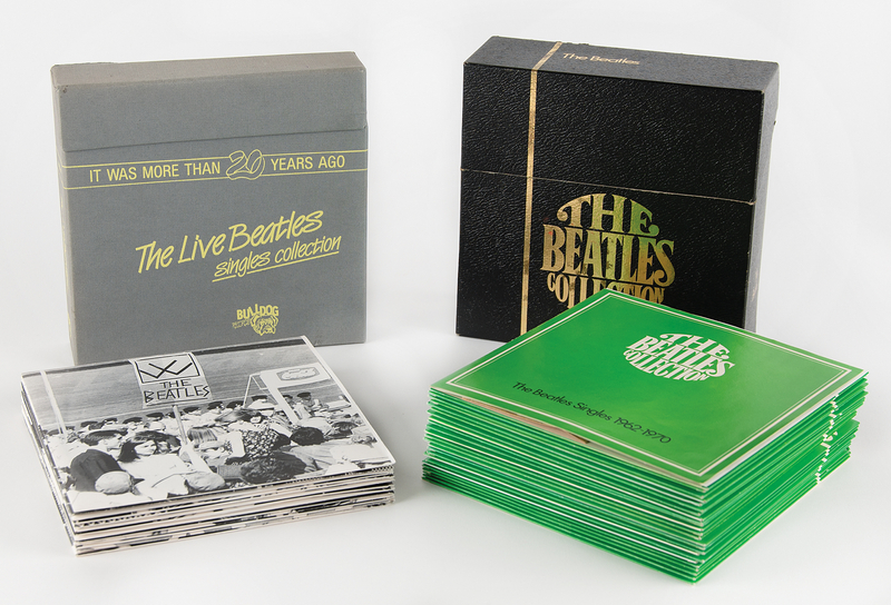 Lot 3151 Beatles (2) Vinyl Record Sets: 'The Singles Collection, 1962?1970' and 'The Live Beatles Singles Collection'